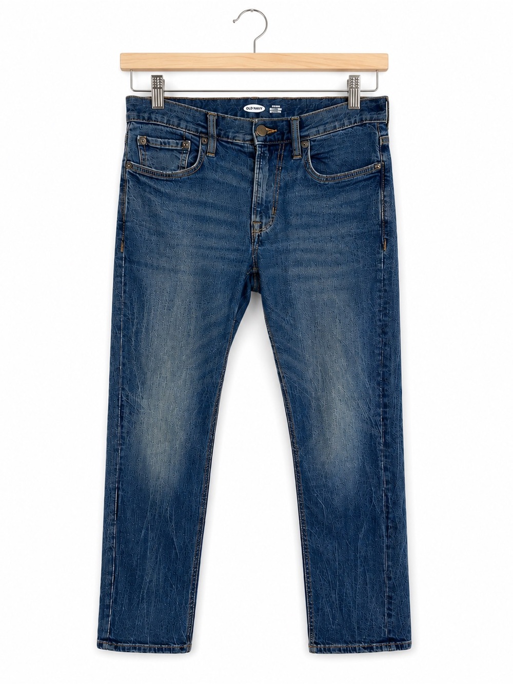 Old Navy Mens Jeans Sz 31x32 Blue Skinny Denim Built In Flex Tough Stretch